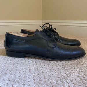 Vintage Abel & Son Men’s 9.5 All Leather Dress Shoes Black Oxfords Made in Spain